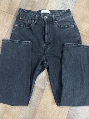 Abercrombie & Fitch Black Wash Ultra High-Rise Jeans